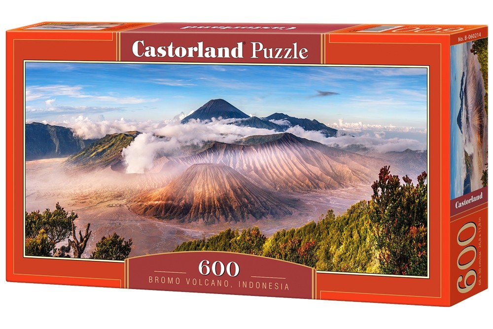 Puzzle 600 elementów, Wulkan Bromo, Indonezja