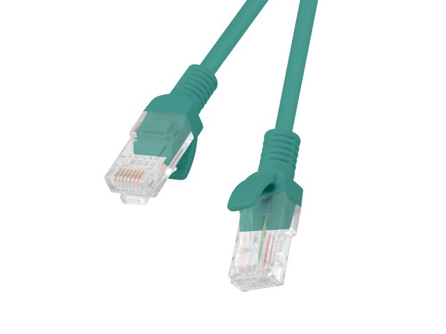 PATCHCORD KAT.5E 0.25M ZIELONY FLUKE PASSED LANBERG