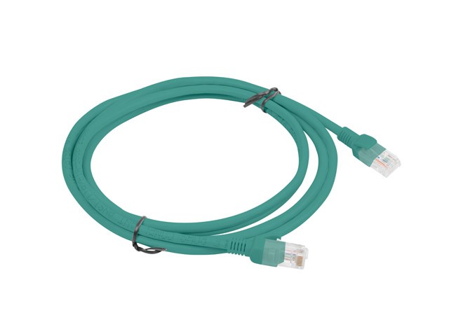 PATCHCORD KAT.5E 2M ZIELONY FLUKE PASSED LANBERG