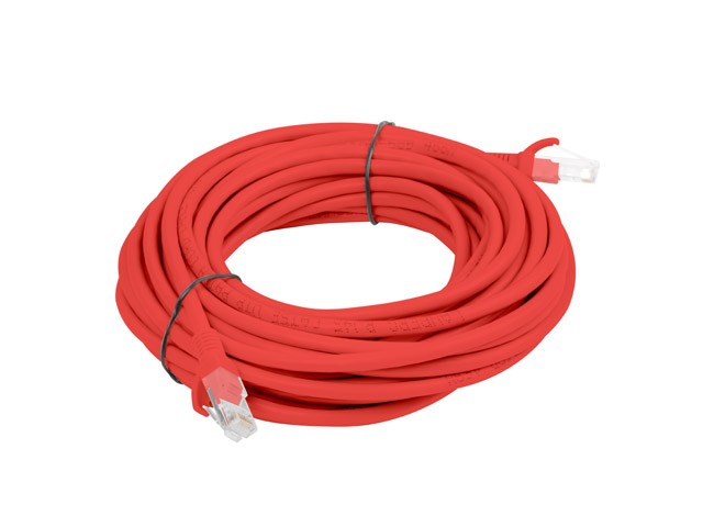 PATCHCORD KAT.5E 5M CZERWONY FLUKE PASSED LANBERG