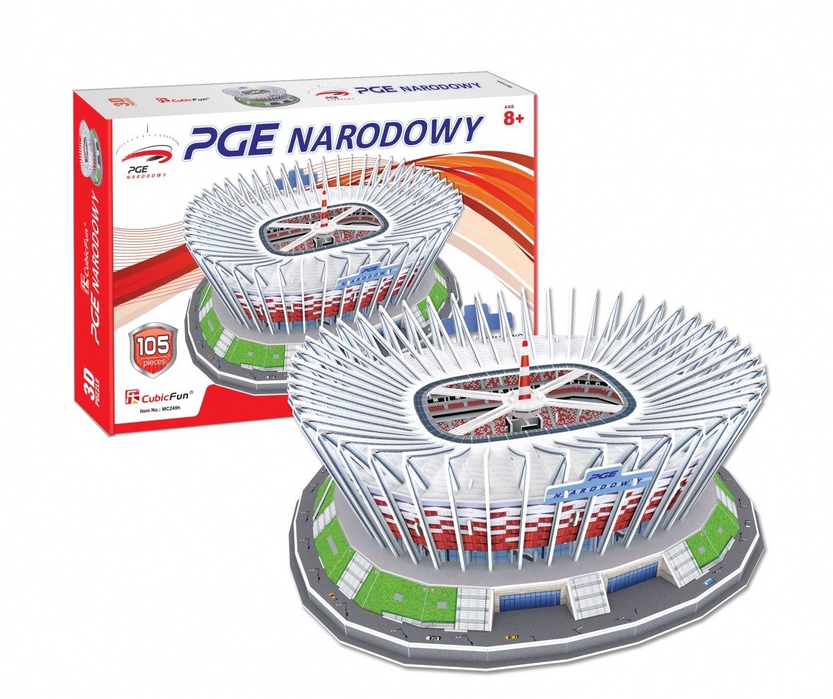 Puzzle 3D Stadion PGE Narodowy, 105 elementów