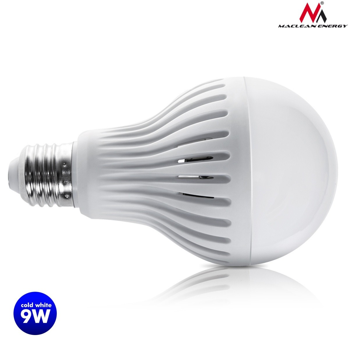 Żarówka LED E27 9W 230V Energy MCE177 CW zimy biały mikrofalowy czujnik ruchu i zmierzchu