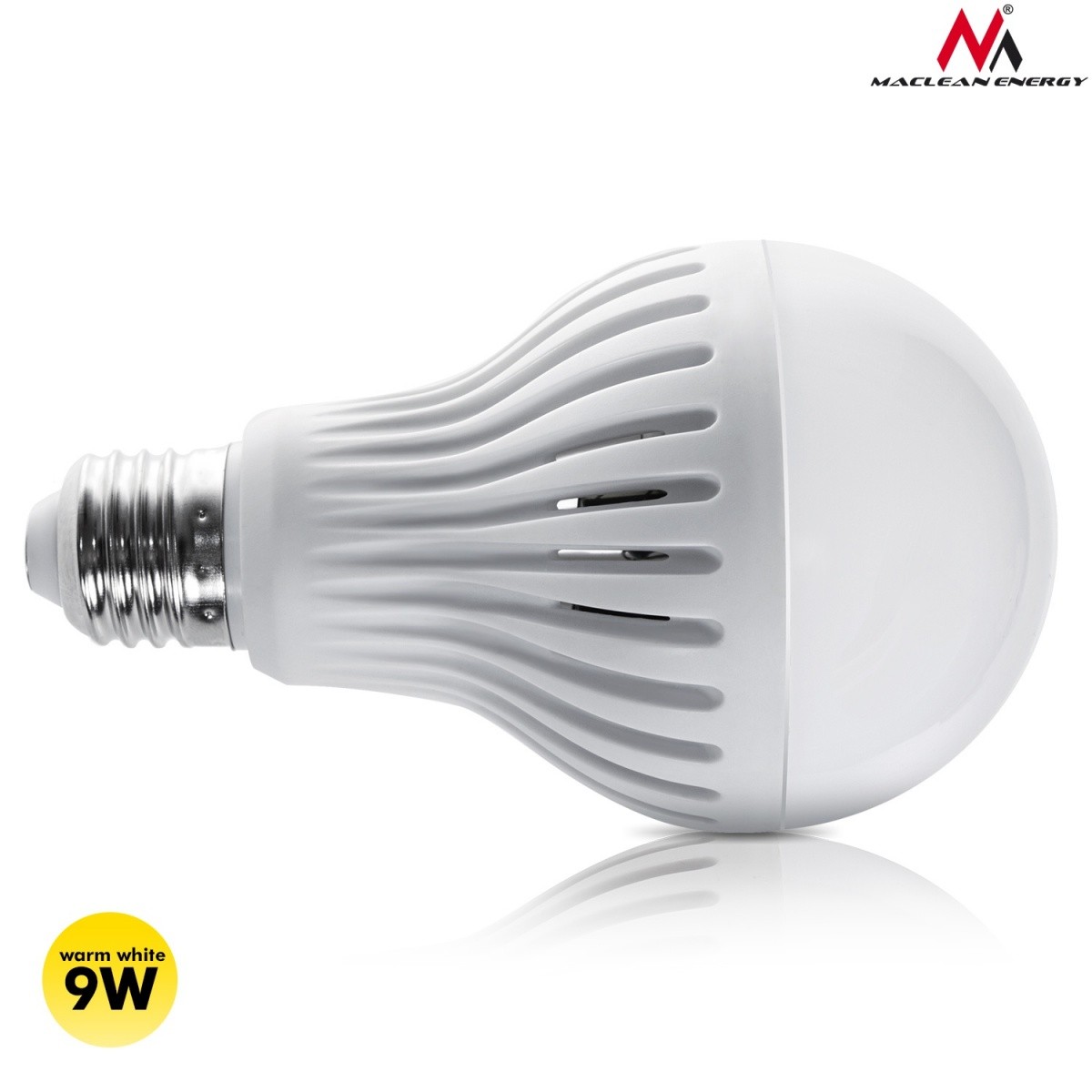 Żarówka LED E27 9W 230V Energy MCE177 WW ciepły biały mikrofalowy czujnik ruchu i zmierzchu