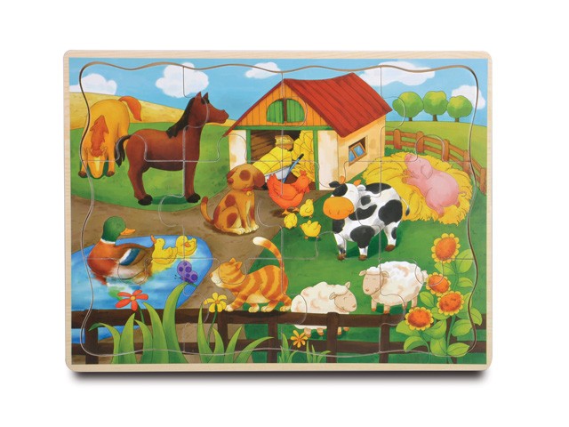 Puzzle drewniane Farma