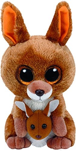 Maskotka TY Beanie Boos - brązowy kangur Kipper, 15 cm