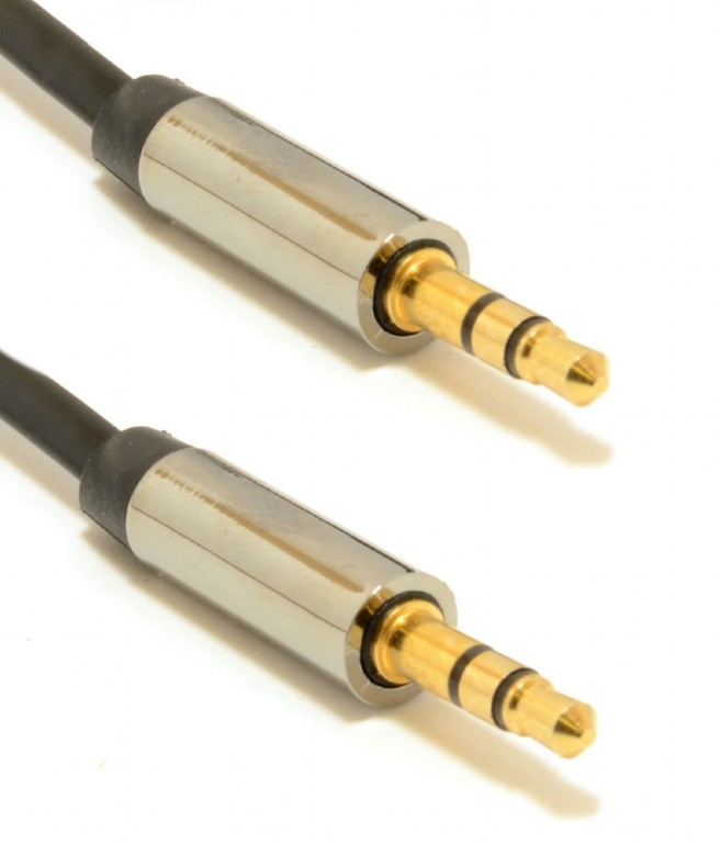 Kabel stereo mini Jack 3.5mm M/M 0.75m 