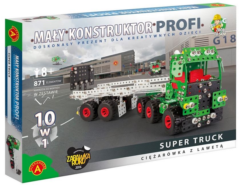 Mały Konstuktor 10w1 Super Truck