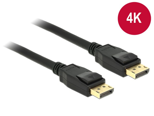 Kabel Displayport -> Displayport 4K 2m czarny M/M 