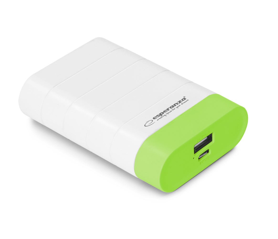 POWER BANK 4800MAH GRAVITON BIAŁO/ZIELONY