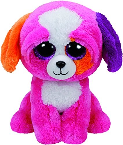 Maskotka Różowy pies TY Beanie Boos Precious  24 cm