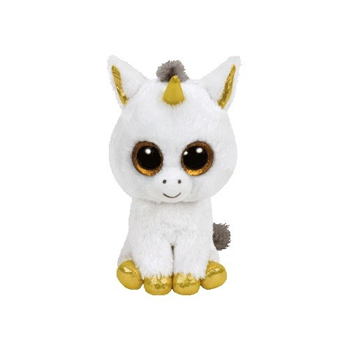 Maskotka TY Beanie Boos Pegasus - Biały jednorożec 24 cm