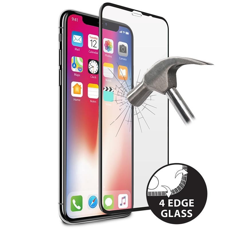 Premium Full Edge Tempered Glass - Szkło ochronne hartowane na ekran iPhone X/Xs/11 Pro(czarna ramka)