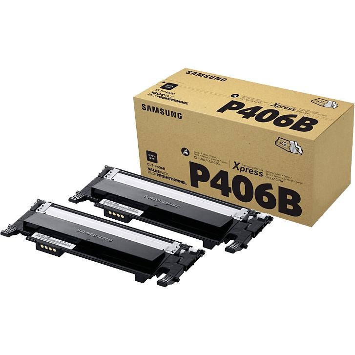 Samsung CLT-P406B 2-pk Black Toner