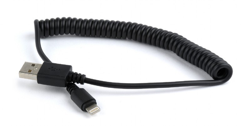 Kabel micro USB 2.0  AM Spirala 1.5m