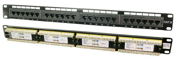 Patch panel CAT6 24-porty 