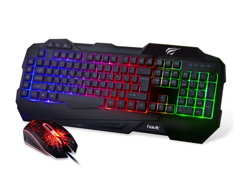 GAMENOTE KB558CM Zestaw gamingowy klawiatura + mysz, LED, Anti Ghosting, 3000 FPS