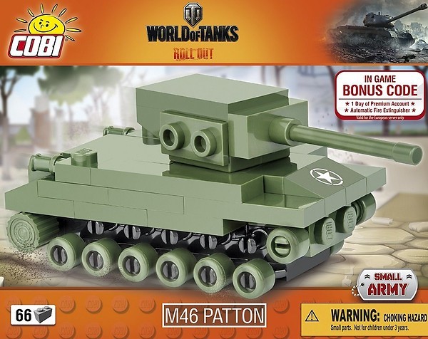 Klocki Small Army 66 elementów M46 Patton Nano Tank