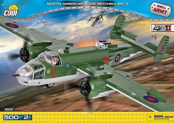 Klocki Small Army 500 elementów North American B-25C