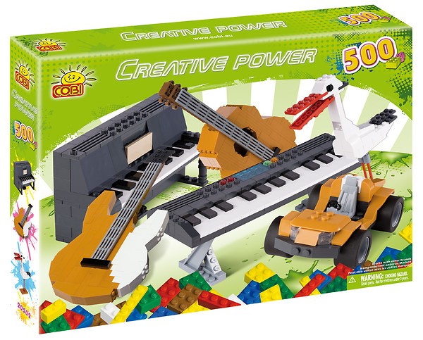 Klocki Creative Power 500 elementów Instrumenty, Bocian