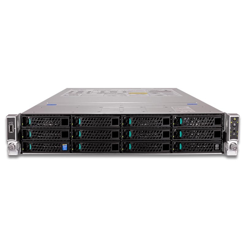 Server Platform R2312WFTZS Dual 10GbE ports, Single 1300W up to 12x 3.5 drives