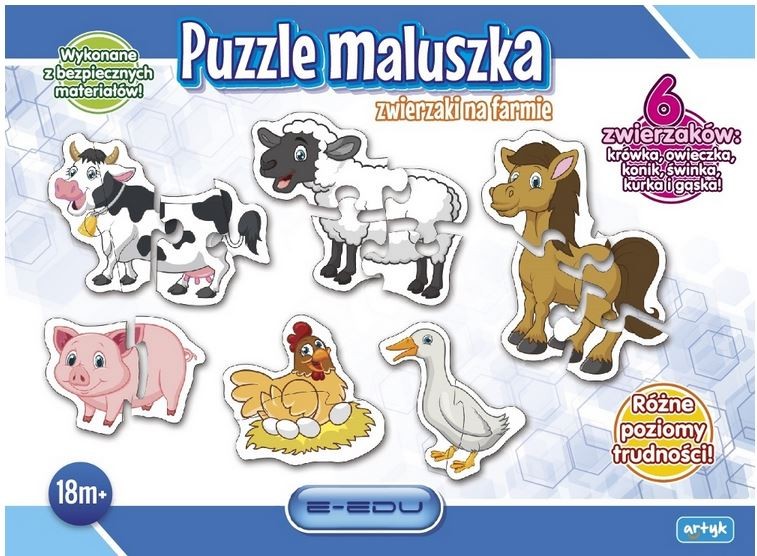 Puzzle Zwierzęta wiejskie