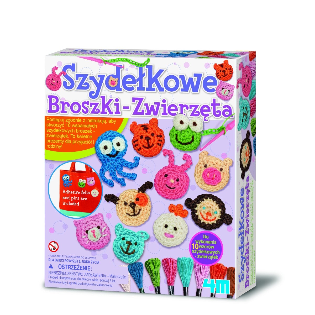 Szydełkowe Broszki - Zwierzęta