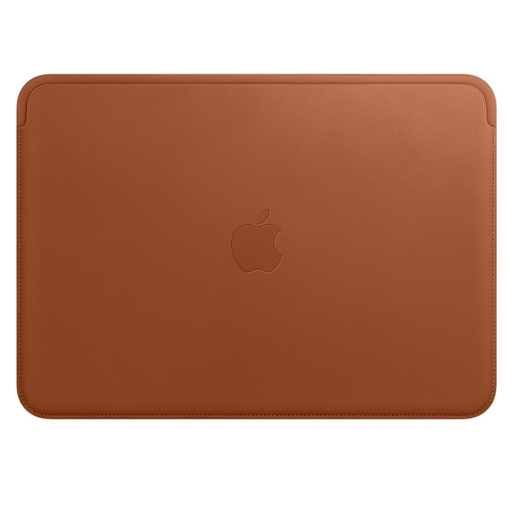 Leather Sleeve for 12 MacBook - Saddle Brown