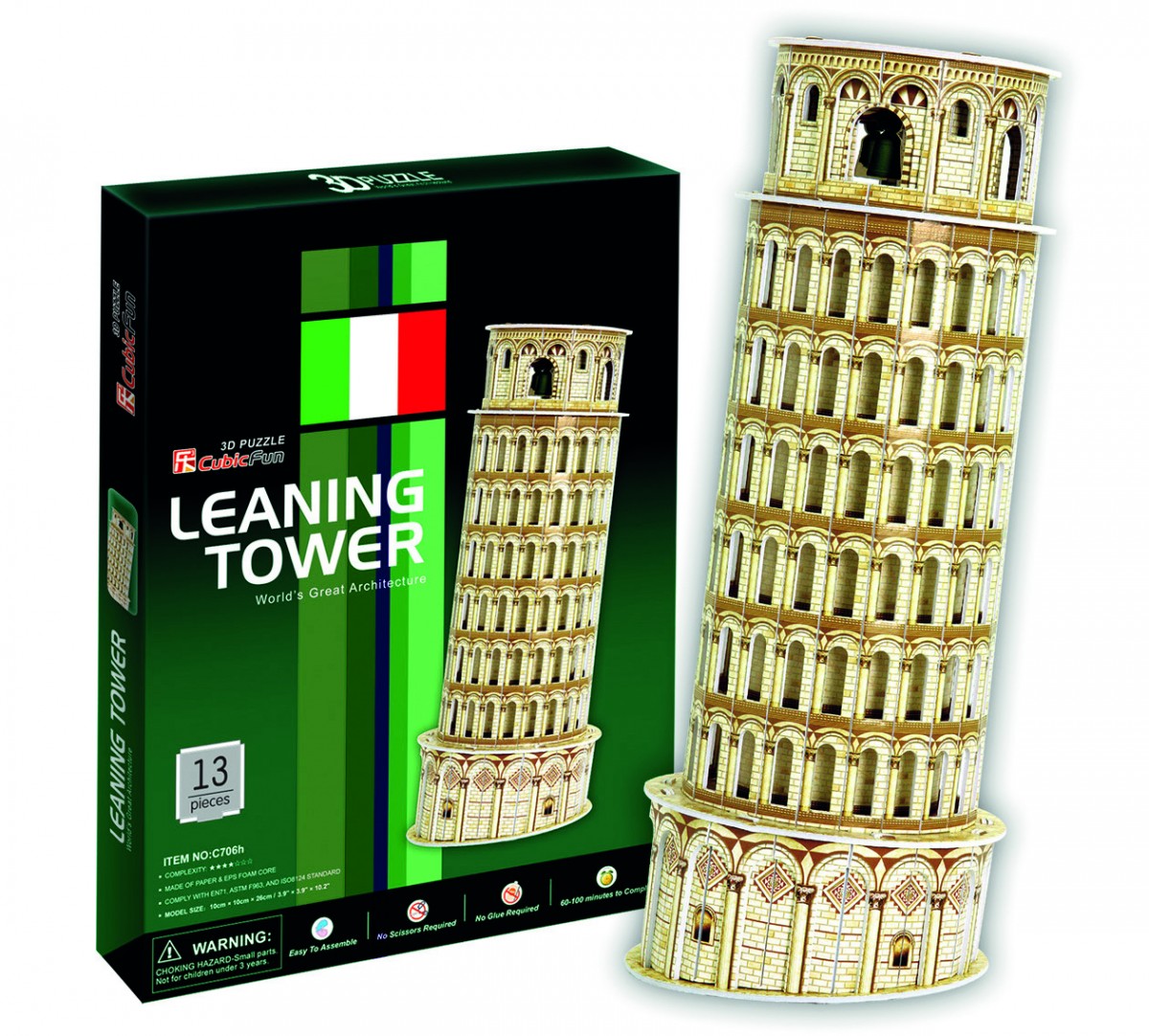 Puzzle 3D Krzywa Wieża Pisa Tower