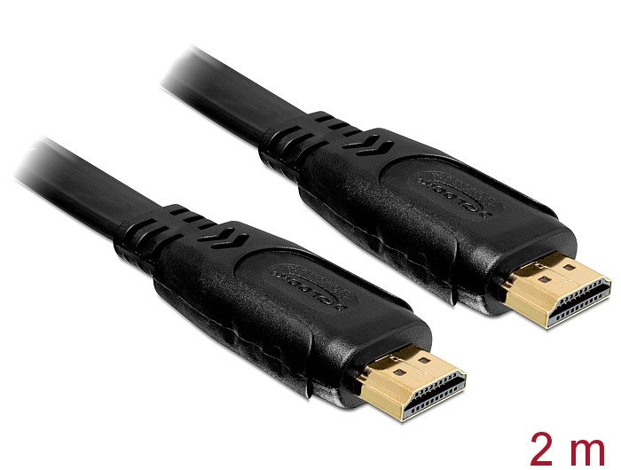 Kabel HDMI-HDMI 4K płaski 2m 