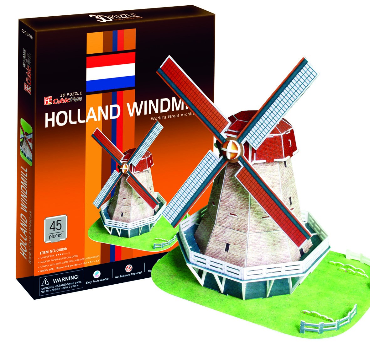 Puzzle 3D Holenderski Wiatrak