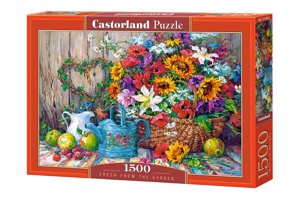 Puzzle 1500 elementów Kwiaty z ogrodu