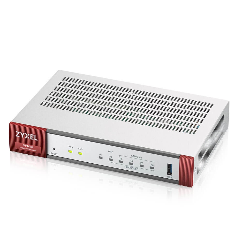 VPN50 Advanced VPN Firewall 50xVPN 1xWAN 4xLAN/DMZ 1xSFP        VPN50-EU0101F