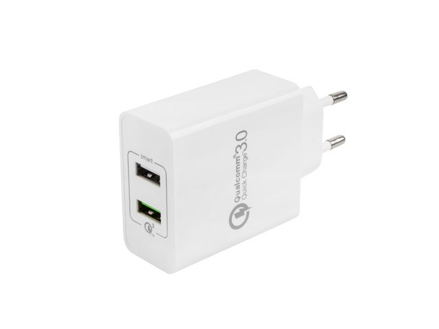 Uniwersalna ładowarka sieciowa 2xUSB Quick Charge 3.0 