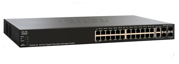 SG350-28P switch 24x1GbE PoE(195W) 2xCombo(RJ45/SFP)      2xSFP SG350-28P-K9-EU