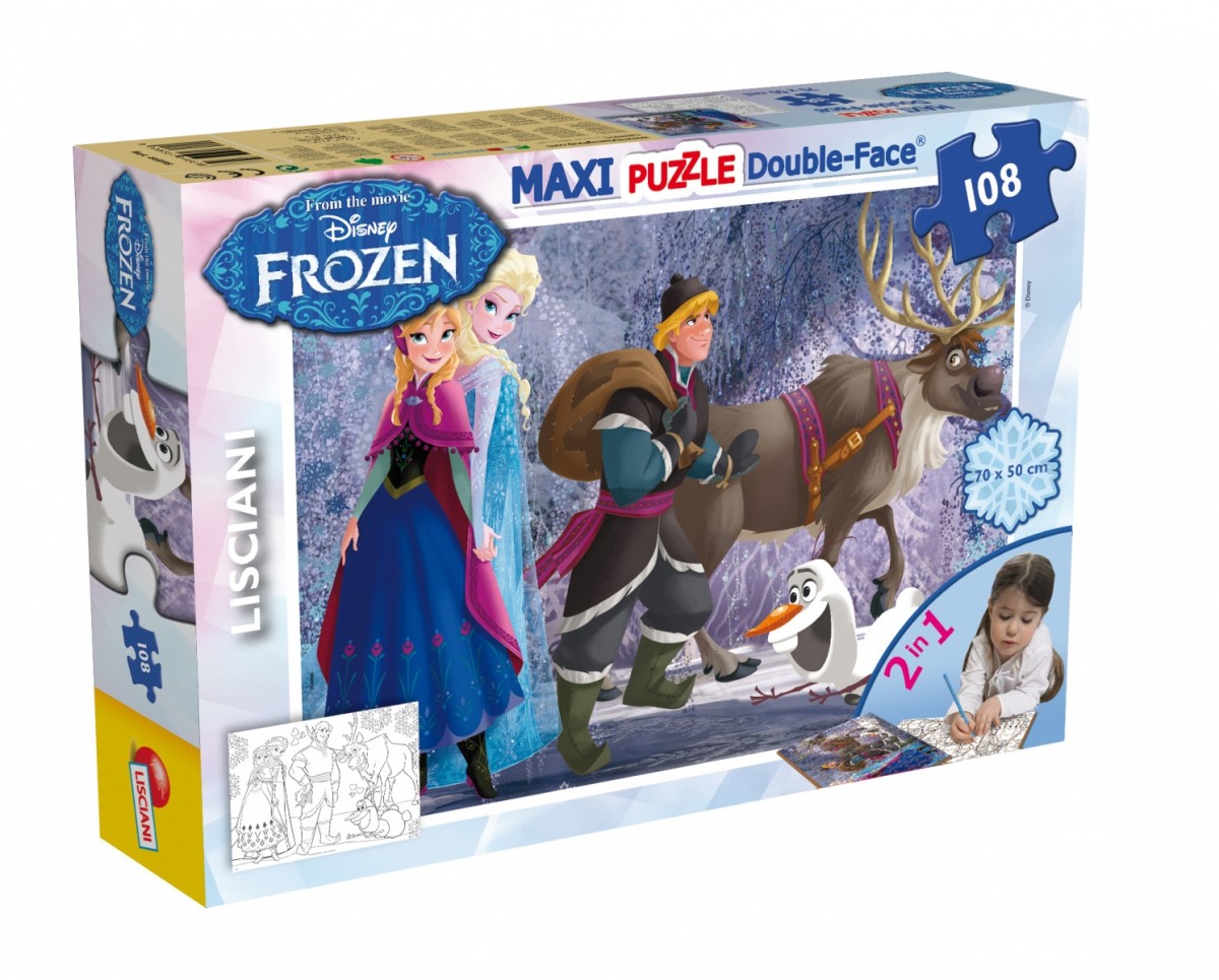 Puzzle Frozen maxi 108 elementów, dwustronne