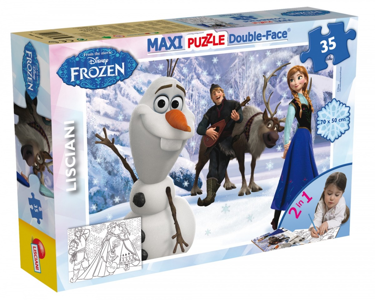 Puzzle Frozen maxi 35 elementów, dwustronne