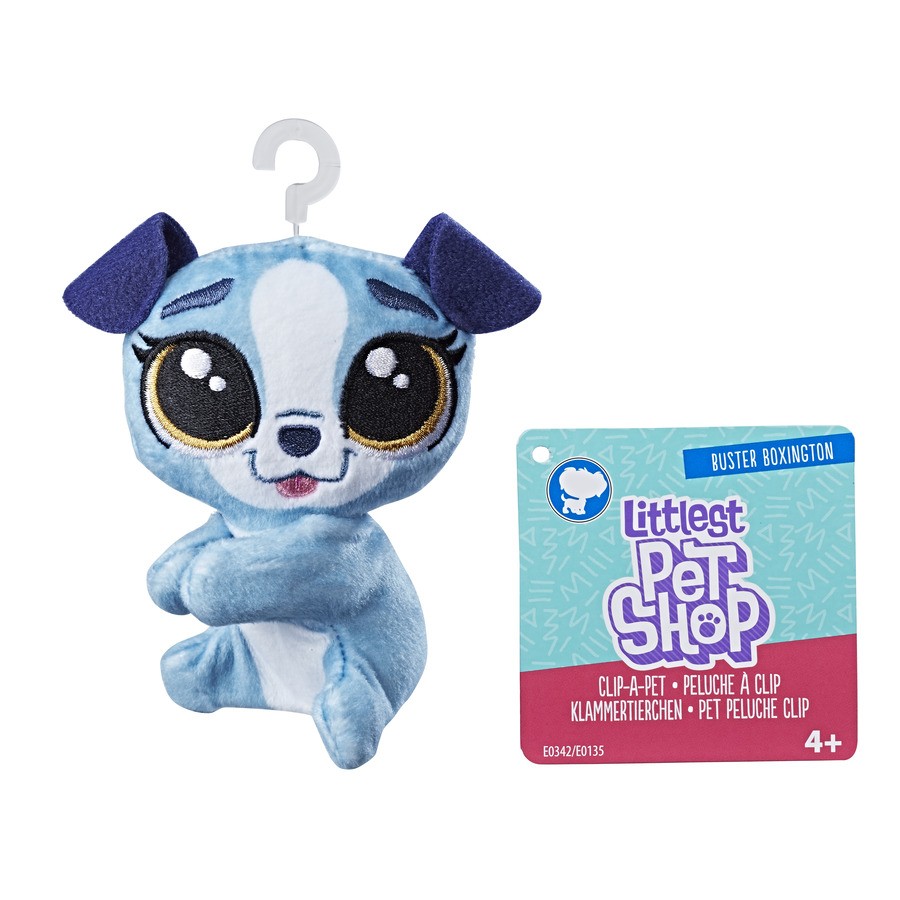 Pluszowa przypinka Littlest Pet Shop Buster Boxington