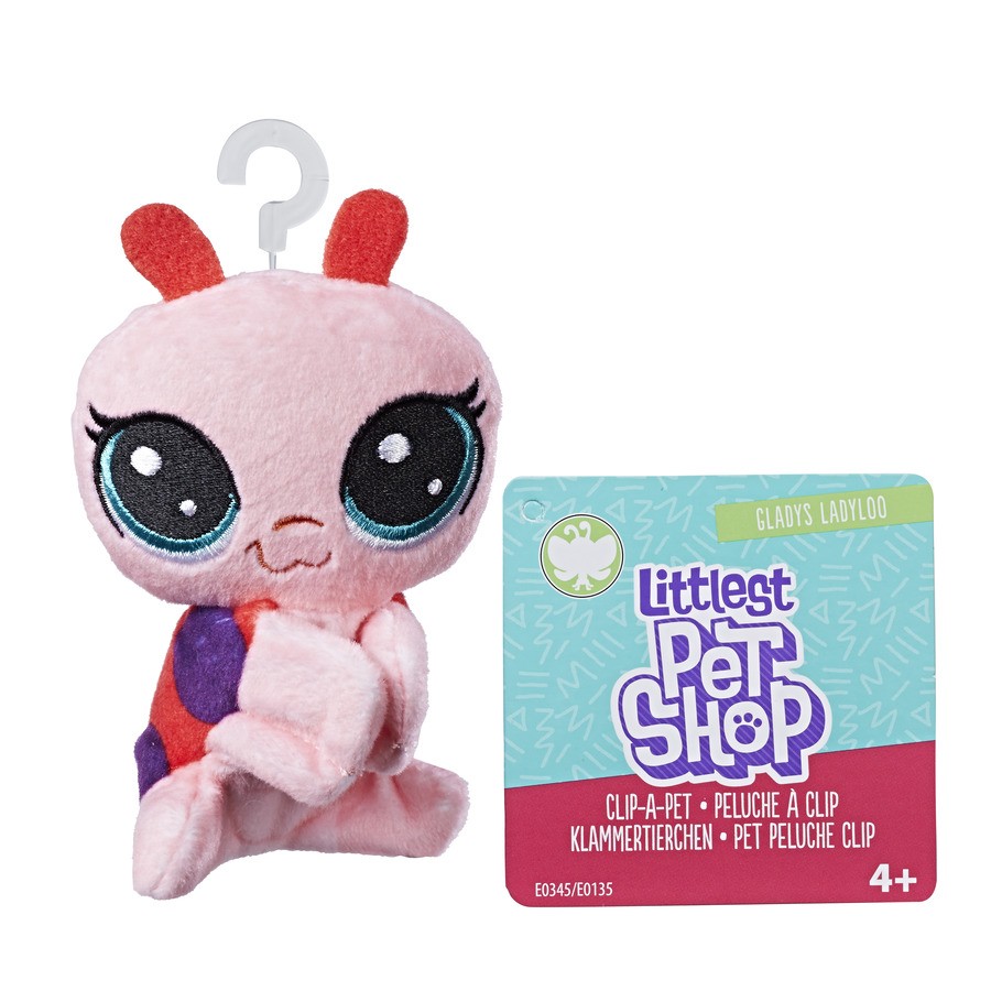 Pluszowa przypinka Littlest Pet Shop Gladys Ladyloo