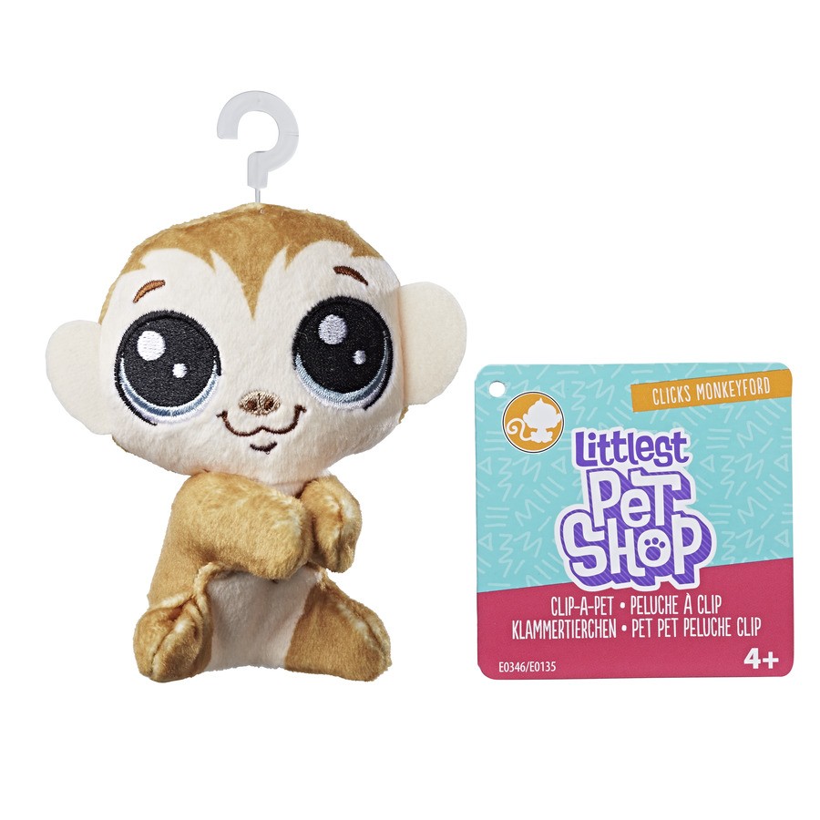 Pluszowa przypinka Littlest Pet Shop Monkeyford