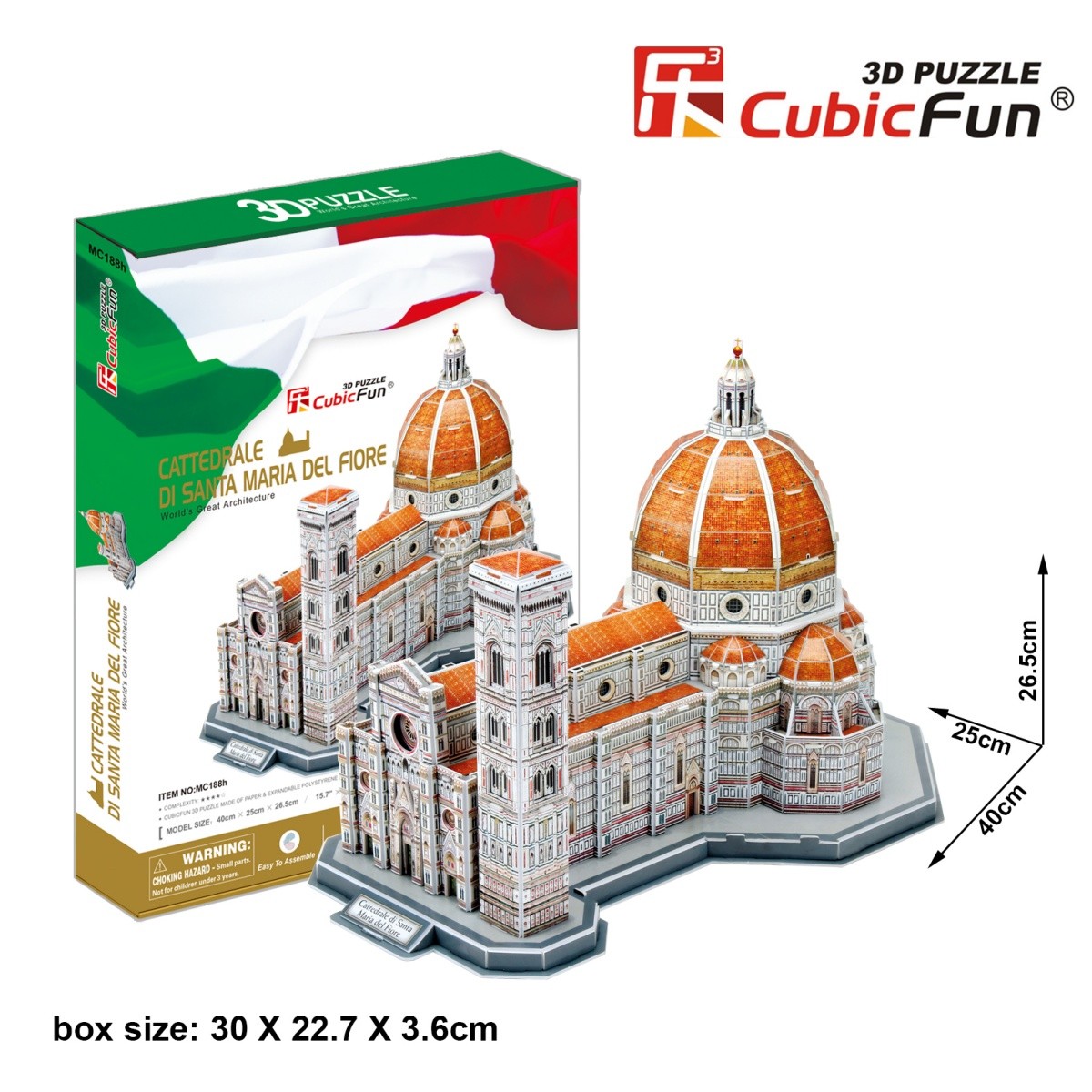 Puzzle 3D Katedra Santa Maria Del Fiore, 123 elementy