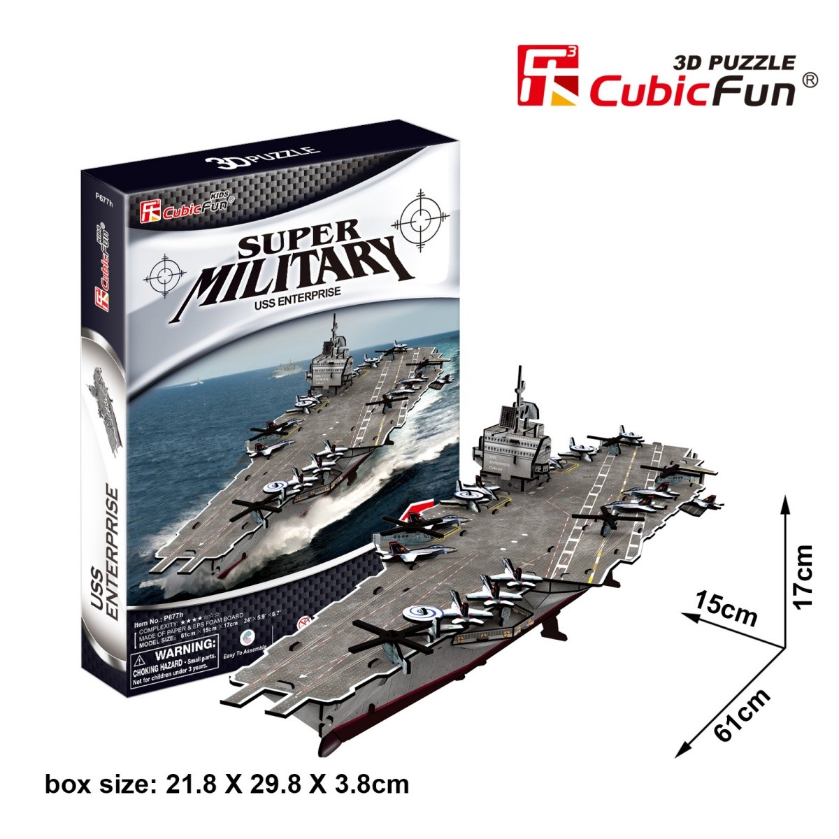 Puzzle 3D Lotniskowiec USS Enterprise