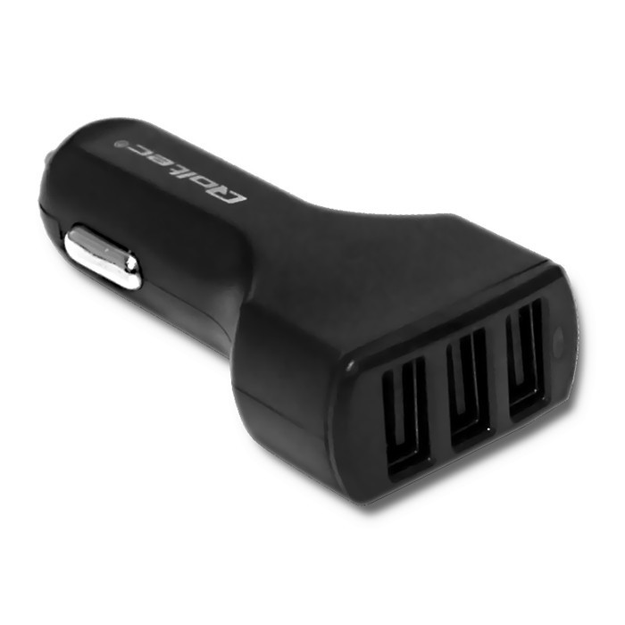 Ładowarka samochodowa do urządzeń mobilnych 24W | 5V | 4.8A |    3xUSB FAST CHARGER