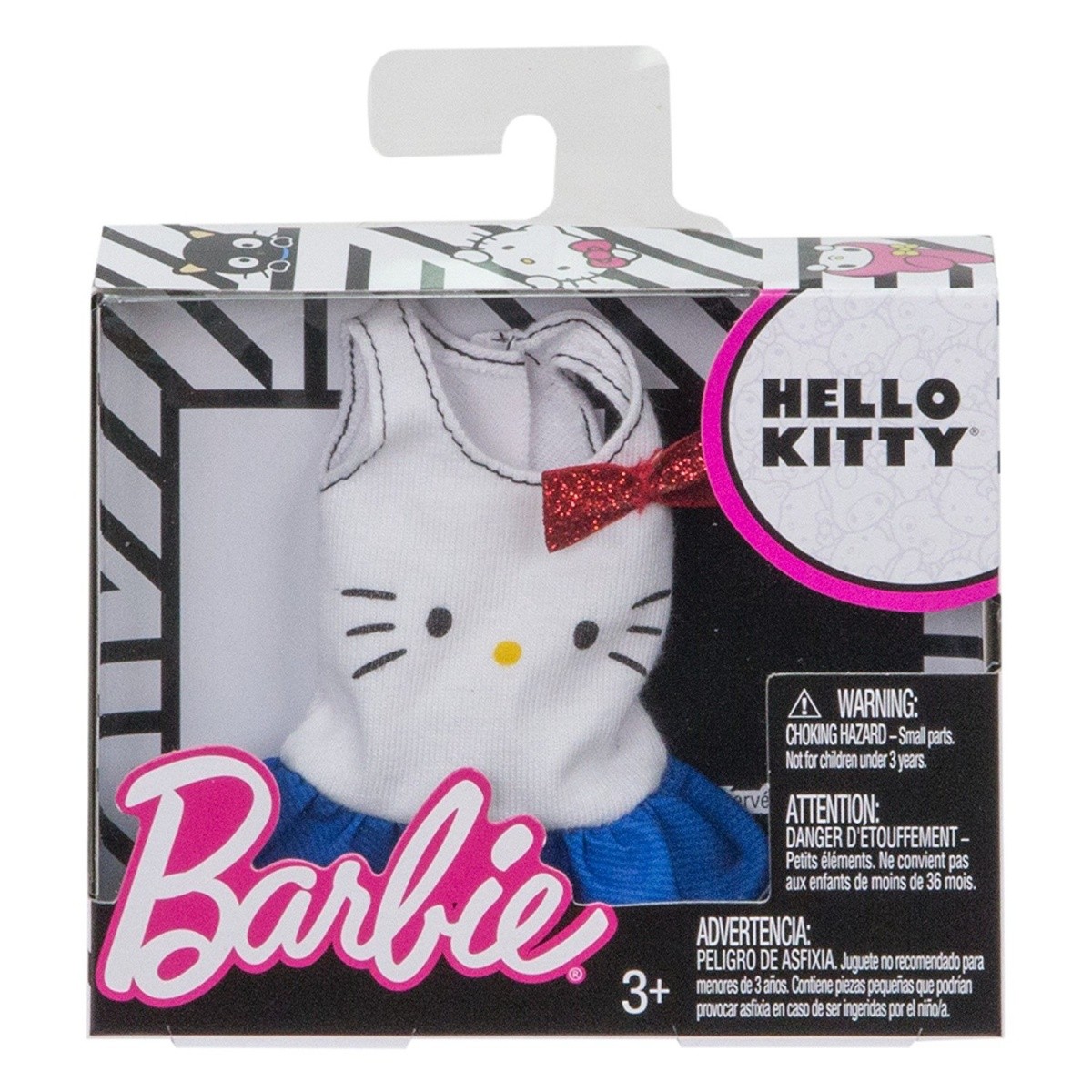 Barbie Hello Kitty top z czerwoną kokardą