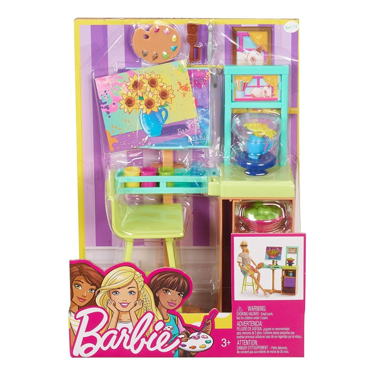 Barbie Studio sztuki zestaw