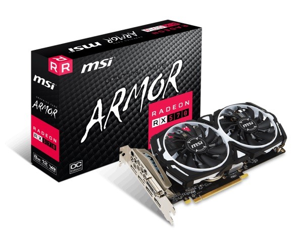 Karta graficzna Radeon RX 570 ARMOR 8GB OC 256BIT GDDR5 HDMI/DVI-D/3DP