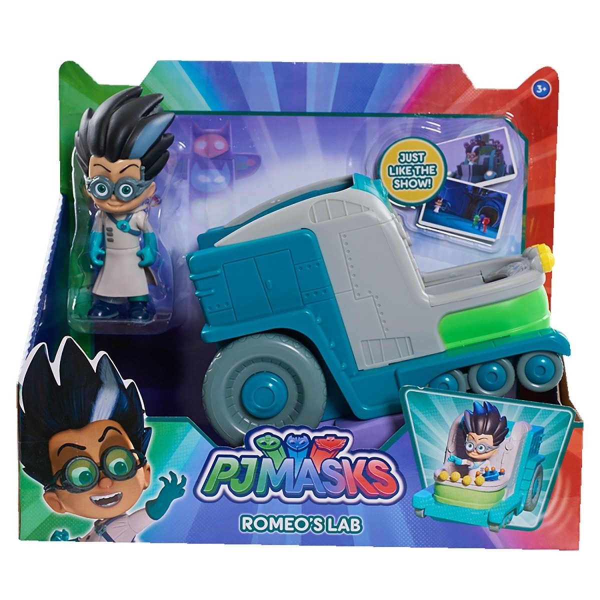 PJ MASKS Pojazd z figurką, Romeo