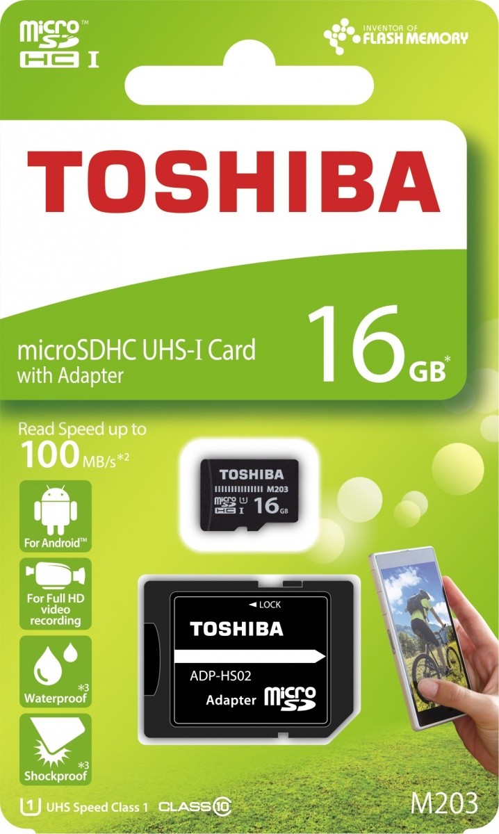 microSD 16GB M203 UHS-I U1 adapter