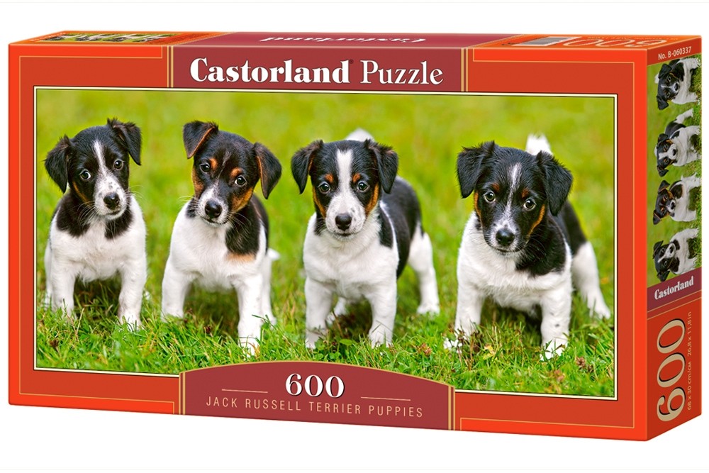 Puzzle 600 elementów Jack Russell Terrier szczeniaczki