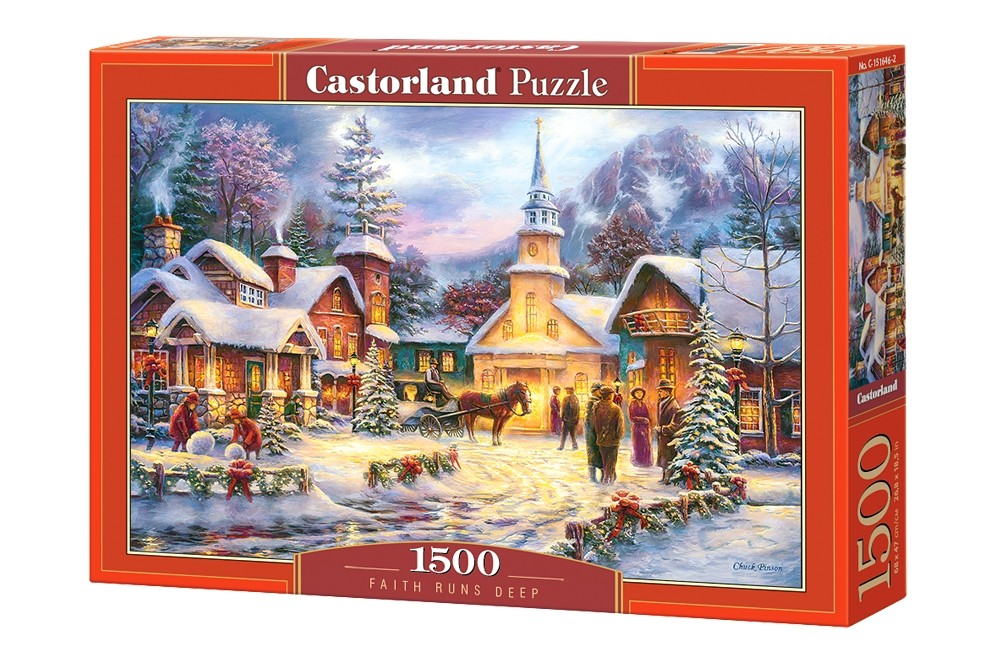 Puzzle 1500 elementów Zima