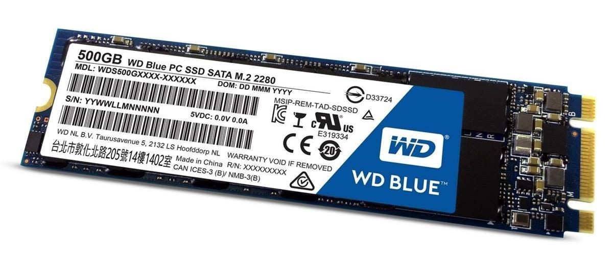 Blue SSD 500GB SATA M.2 2280 WDS500G2B0B